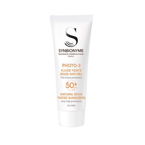 فتو-3 ضد آفتاب بژ طبیعی +SPF50  - NATURAL BEIGE FLUIDE TINTED Sunscreen SPF50+ 