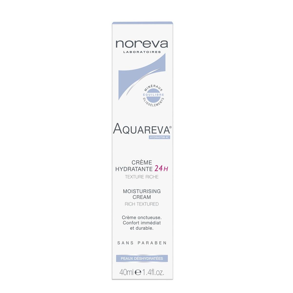 Aquareva 24H moisturising cream rich texture - کرم مرطوب کننده ریچ آکواروا