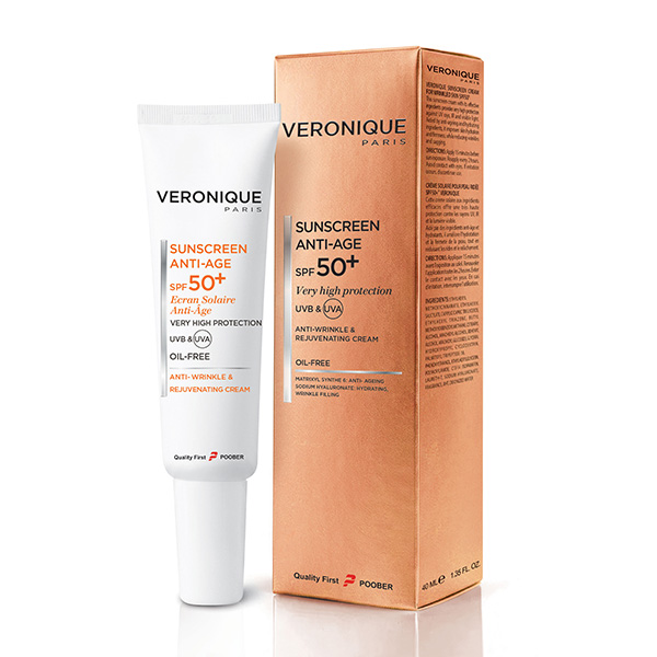 ضد آفتاب ضد چروک +SPF50 فاقد چربی