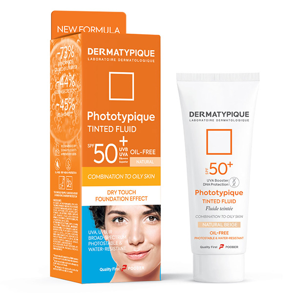 ضدآفتاب رنگی پوست چرب +SPF50 فتوتیپیک(بژ روشن، بژ طبیعی، رز بژ )